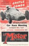 Programme cover of Castle Combe Circuit, 01/10/1955