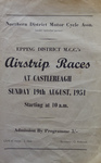 Programme cover of Castlereagh Aerodrome, 19/08/1951