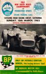 Programme cover of Catalina Road Racing Circuit (AUS), 10/03/1963