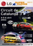 Programme cover of Circuit de Barcelona-Catalunya, 06/04/2003