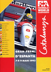 Programme cover of Circuit de Barcelona-Catalunya, 09/05/1993