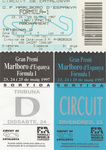 Ticket for Circuit de Barcelona-Catalunya, 25/05/1997