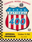 Programme cover of Charlotte Motor Speedway, 15/10/1961