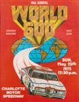 Programme cover of Charlotte Motor Speedway, 25/05/1975