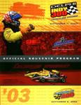 Programme cover of Chicagoland Speedway, 07/09/2003