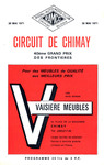 Programme cover of Chimay Street Circuit, 30/05/1971
