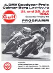 Programme cover of Colmar-Berg, 22/07/1984