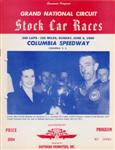 Programme cover of Columbia Speedway, 06/06/1954