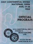 Programme cover of Continental Divide Raceways, 18/08/1963