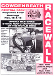 Programme cover of Cowdenbeath Racewall, 13/06/1993