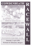 Programme cover of Cowdenbeath Racewall, 02/04/1994