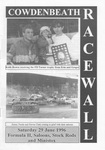 Programme cover of Cowdenbeath Racewall, 29/06/1996