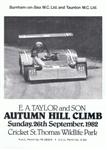 Programme cover of Cricket St. Thomas Hill Climb, 26/09/1982