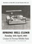 Programme cover of Cricket St. Thomas Hill Climb, 10/04/1983