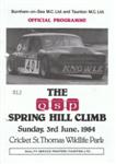 Programme cover of Cricket St. Thomas Hill Climb, 03/06/1984