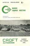 Programme cover of Croft Circuit, 15/03/1970
