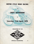 Programme cover of Croft Circuit, 11/04/1970