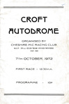 Programme cover of Croft Circuit, 07/10/1972