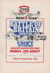 Programme cover of Croft Circuit, 29/08/1977