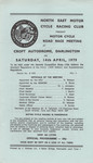 Programme cover of Croft Circuit, 14/04/1979