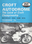 Programme cover of Croft Circuit, 30/06/1979