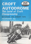 Programme cover of Croft Circuit, 18/08/1979