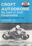 Programme cover of Croft Circuit, 02/08/1980