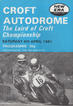Programme cover of Croft Circuit, 04/04/1981