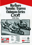Programme cover of Croft Circuit, 25/05/1981