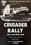 Programme cover of Crusader Rally, 1978