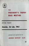Programme cover of Crystal Palace Circuit, 03/07/1965