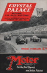 Programme cover of Crystal Palace Circuit, 19/06/1954