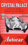 Programme cover of Crystal Palace Circuit, 06/08/1956