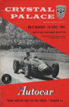 Programme cover of Crystal Palace Circuit, 10/06/1957