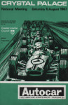 Programme cover of Crystal Palace Circuit, 05/08/1967