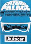 Programme cover of Crystal Palace Circuit, 26/05/1969