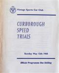 Programme cover of Curborough Sprint Course, 12/05/1968