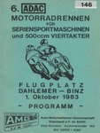 Programme cover of Dahlemer-Binz, 01/10/1983