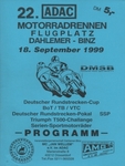 Programme cover of Dahlemer-Binz, 18/09/1999