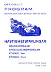 Programme cover of Dalsland Ring, 28/05/1972