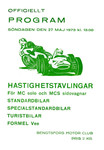 Programme cover of Dalsland Ring, 27/05/1973
