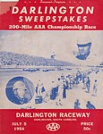 Programme cover of Darlington Raceway, 05/07/1954