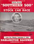 Programme cover of Darlington Raceway, 05/09/1955