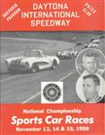 Programme cover of Daytona International Speedway, 15/11/1959