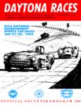 Programme cover of Daytona International Speedway, 28/01/1962