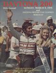 Programme cover of Daytona International Speedway, 09/03/1975