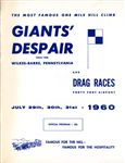 Programme cover of Giants' Despair Hill Climb, 31/07/1960