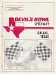 Programme cover of Devil's Bowl Speedway (TX), 11/09/1980