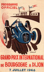 Programme cover of Dijon, 07/07/1946