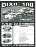 Programme cover of Dixie Motor Speedway (MI), 10/07/2015